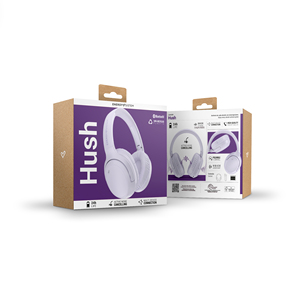 Hush - Casque Bluetooth 5.4 avec ANC, microphone ENC, bandeau pliable, multipoint et coussinets circumauraux. - Product Image 6