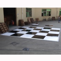 Planchers de danse en contreplaqué et alliage d'aluminium avec surface en tapis/bois pour la décoration de salons, hôtels et fêtes