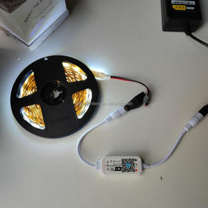 Thông Minh Điều Khiển Bằng Giọng Nói Màu Duy Nhất Mờ Điều Khiển 5050 2835 <span class=keywords><strong>COB</strong></span> Neon <span class=keywords><strong>LED</strong></span> Strip Ánh Sáng Wifi Ứng Dụng Điều Khiển Duy Nhất 12-24V - Product Image 2