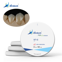 Blocs de zircone dentaire A1 A2 A3, tailles 98/95/AG, Zirdent ST-C pré-sinterisés, résistance 1100 MPa, compatibles avec les machines dentaires