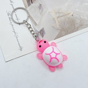 Llavero de silicona con diseño de tortuga de dibujos animados, ligero, de metal, para coche, bolso, colgante para niños, venta al por mayor - Product Image 3