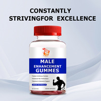 Gummies personnalisées pour l'amélioration masculine avec racine d'Ashwagandha au sodium pour améliorer les performances masculines, compléments alimentaires naturels à base de plantes