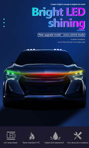 Tira de Led de flujo de coche de 1,2/1,5/M 1,8, aplicación Symphony con control remoto para rejilla central de coche, capó, accesorios de luz de circulación diurna Led - Product Image 3
