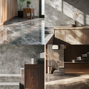 Lusso italia naturale marmo grigio lastre Arabescato Corchia pietra grigia Per metri quadrati Per bagno parete soggiorno - Product Image 3