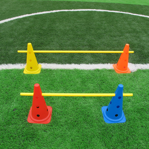 MU CHAN Poteau d'entraînement de football Poteau d'agilité intérieur et gazon Fournitures d'entraînement de football professionnel - Product Image 2