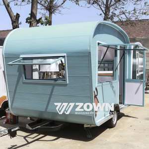 Wholesale Fiberglass Mobile Food Truck <b>Trailer</b> Cooking Equipment for Snack Food Hotdog Chips Outdoor Fast Food Cart - Product Image 4