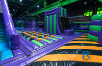 Parcours d'obstacles gonflables 5k de jeu rotatif de wipeout de haute qualité à vendre