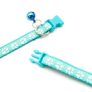 Wholesale Multi-colors Paw Print Adjustable Nylon Cat <b>Collar</b> - Product Image 5