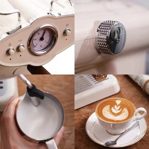 Machine à café expresso semi-automatique classique <span class=keywords><strong>italienne</strong></span> en acier inoxydable, norme américaine, <span class=keywords><strong>capacité</strong></span> de 5 à 10 tasses, pour usage domestique - Product Image 2