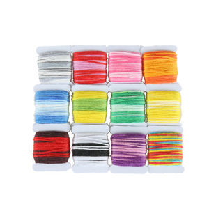 Cross Stitch Embroidery Thread <b>Set</b> 192 Colors 3 Layer Box With Needles Scissors Storage Case For Hand <b>Sewing</b> Crafts - Product Image 5