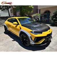 Kit carrosserie pour Lamborghini Urus S style 1016, diffuseur avant en fibre de carbone semi-sèche, extensions d'ailes, ajustement parfait