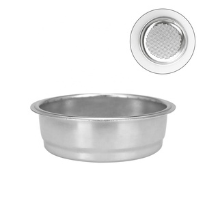 <span class=keywords><strong>Accessoires</strong></span> pour machine à expresso compatibles <span class=keywords><strong>Delonghi</strong></span>, outils de barista, acier inoxydable 304, porte-filtre sans fond 51 mm, panier filtrant à café - Product Image 2