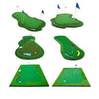 Tapis de putting pour entraînement de golf en intérieur, gazon synthétique réaliste pour l'entraînement de golf à domicile et l'utilisation dans la cour