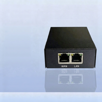 Caja grabadora de teléfonos IP con puertos WAN y LAN para compatibilidad con protocolo SIP