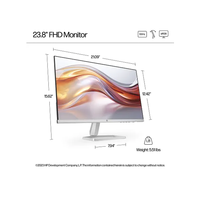 Moniteur de jeu de bureau HP 524sf 23,8 pouces avec écran FHD, fonction anti-reflet et sans scintillement
