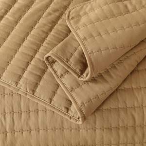 Copriletto trapuntato 100% in microfibra poliestere giallo zucca Set leggero per tutte le stagioni utilizzato per il Set di letti di casa - Product Image 6