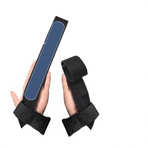 Sangles de musculation automatiques professionnelles antidérapantes auto-enroulantes en polyester pour soulevés de terre et charges lourdes - Product Image 2