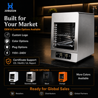 Four électrique à convection portable 2-en-1 en acier inoxydable, capacité 15L, contrôle numérique, cuisson simultanée, grillade, cuisson, torréfaction