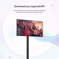 Écran Publicitaire Numérique Commercial Tactile Portable Extérieur LCD de 21,5 Pouces et 32 Pouces, Smart TV