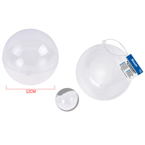 Ingrosso 12CM PVC PVC ornamento di plastica personalizzabile forma circolare per l'artigianato e decorazioni per la casa confezionate in scatole - Product Image 1