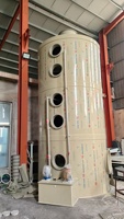Mini épurateur humide de laboratoire à petite échelle Système de purification de gaz pour l'élimination des nox Épurateur humide H2o2 média d'emballage en tour plastique