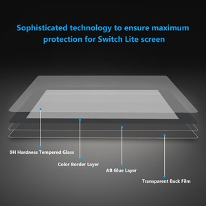 Film protecteur d'écran personnalisé en couleur, protection d'écran en verre trempé 9H pour console Nintendo Switch Lite - Product Image 5