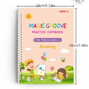 Cahier d'écriture réutilisable magique en gros pour enfants, cahier d'exercices d'écriture manuscrite, enfants, cadeaux et jouets - Product Image 3
