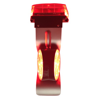 Nuevo modelo 16 LED GPS Led luz de señal ferroviaria IP66 luz de advertencia de tráfico solar para barandilla