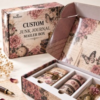 Boîte d'expédition personnalisée en carton ondulé E brillant pour journaux créatifs, emballage en papier imprimé pour kits d'abonnement e-commerce