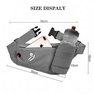 Riñonera Deportiva Multifuncional para Correr al Aire Libre con Espacio para una Botella de Agua, Riñonera para Maratón - Product Image 5
