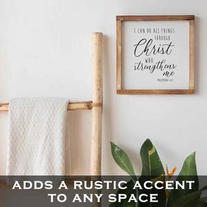 Puedo hacer todas las cosas a través <span class=keywords><strong>de</strong></span> <span class=keywords><strong>Cristo</strong></span>, pared <span class=keywords><strong>de</strong></span> salón, puerta, decoración colgante, carteles, letrero <span class=keywords><strong>de</strong></span> madera personalizado, placa <span class=keywords><strong>de</strong></span> barbacoa personalizada - Product Image 3