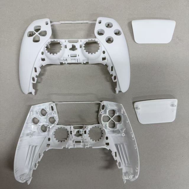 LUNA Redesigned Plastic Front Shell & Touchpad for Controller Replacement Clear Faceplate-Full Transparent Custom Mold Kit