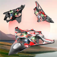 Avion de Chasse Télécommandé S20 RC 4 Canaux Anti-Collision Durable avec Lumières, Acrobaties et Retour Automatique à une Touche