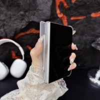 Étui transparent magnétique pour iPhone Duo18 Fold iPhone Ultra, antichoc, coque fine magnétique givrée transparente, coque arrière rigide en PC