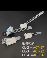 3M Clips auto-adhésifs pour câbles Organisateur de câbles en plastique nylon réglable Gestion des supports de câbles pour la gestion des câbles