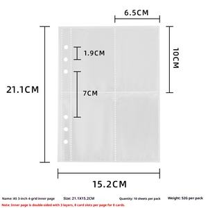 Trasparente PVC A5 legante a 6 fori copertina per Notebook Planner diario copertina di carta <span class=keywords><strong>Album</strong></span> foto - Product Image 6