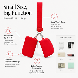 USA Oversea Warehouse Excellent Luxury Wear Resistant Durable Unisex Coin Purse Mini <b>Wristlet</b> for Travel - Product Image 4