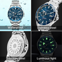 Montre automatique mécanique pour homme Sapphire 316L, prête à l'exportation, fabricant OEM, vente en gros, Reloj Automatico Hombre, montre automatique