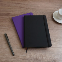 Impression de soie en relief, Logo personnalisé, signe A6 PU en cuir, carnet de notes, journaux personnalisés