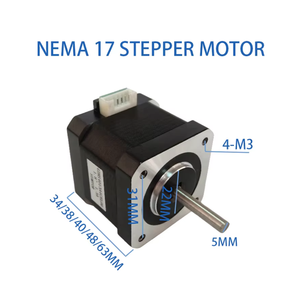 Componentes Mecánicos Personalizables de Larga Vida Útil, Motores Paso a Paso Híbridos <span class=keywords><strong>Nema</strong></span> <span class=keywords><strong>17</strong></span> de Precisión sin Escobillas para Equipos de Automatización - Product Image 6