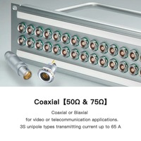 Conector Circular Compatible con ERA Socket Serie 0S, Unipolar, Triaxial, 650, 250, 275, Insertos Escalonados, Contacto Multipolar, 1/2/3/4 Pines