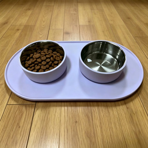 Tapis en silicone imperméable et anti-fuite pour animaux de compagnie – Tapis d'alimentation pour chiens et chats – Fournitures transfrontalières pour animaux de compagnie – Chiens et chats - Product Image 2