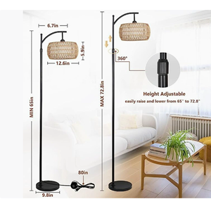 Dernier grand <span class=keywords><strong>lampadaire</strong></span> en métal <span class=keywords><strong>haut</strong></span> de gamme avec lumière LED E26 Finition multiple pour le salon Décoration intérieure Meilleur prix - Product Image 6