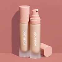 Fond de teint mat imperméable de haute qualité crème liquide de contrôle de l'huile pour les tons de peau foncée maquillage de marque privée