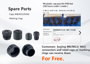 カスタムワイヤーハーネス（ODM）：3/4/5/6/7/8/12極、オス＆メス、ストレート＆アングル、PVC/PUR、シールド＆非シールド、IP67 IP68 - Product Image 5