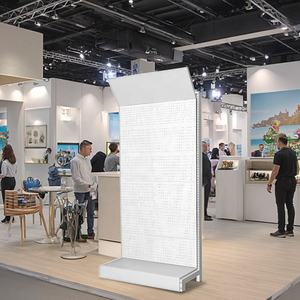 Support <span class=keywords><strong>d</strong></span>'affichage moderne en métal pour panneau perforé pour hall <span class=keywords><strong>d</strong></span>'exposition, vente au <span class=keywords><strong>d</strong></span>étail, quincaillerie, outils électriques, accessoires <span class=keywords><strong>de</strong></span> voiture, <span class=keywords><strong>moto</strong></span>, téléphone - Product Image 1