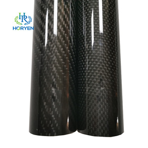 Tù<span class=keywords><strong>y</strong></span> chỉnh đường kính lớn sợi carbon ống 3K bóng tubos En Fibra de carbono - Product Image 4