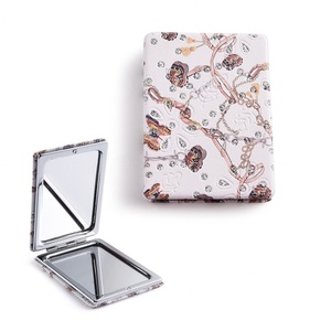 China Factory Metal Makeup <b>Compact</b> Belt Diamond <b>Mirror</b> Sublimation Printed Pocket <b>Mirror</b> - Product Image 1