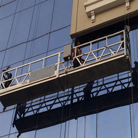 Plateforme suspendue modulaire industrielle moderne en acier haute résistance, nacelle élévatrice pour chantier de construction