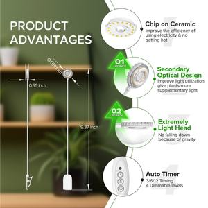 The <b>plant</b> growth lamp clip comes with a powerful traceless clip Flexible volume without occupying space - Product Image 5